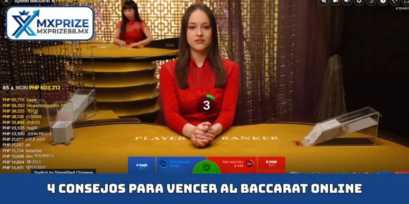 4 consejos para vencer al Baccarat online