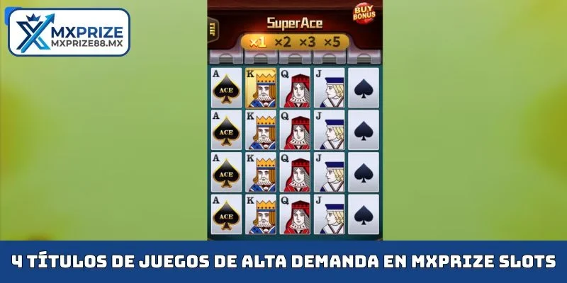 4 títulos de juegos de alta demanda en MXPRIZE slots