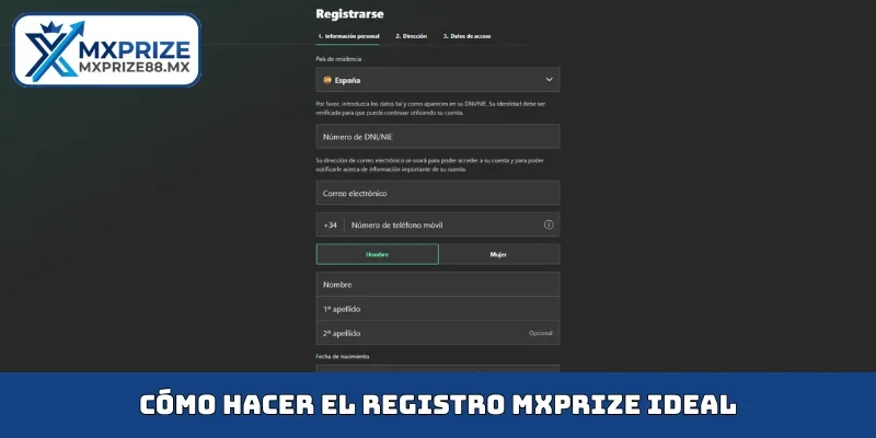 Cómo hacer el MXPRIZE registro ideal