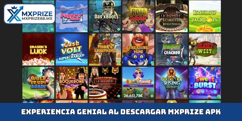 Experiencia genial al descargar MXPRIZE apk