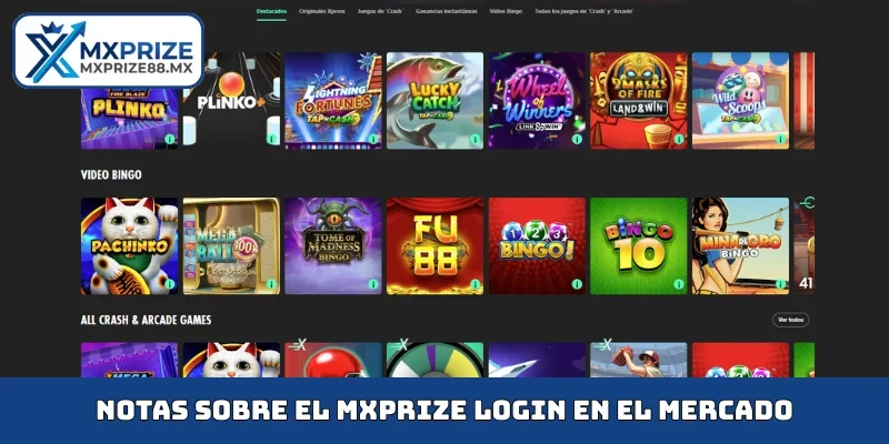 Notas sobre el MXPRIZE login en el mercado