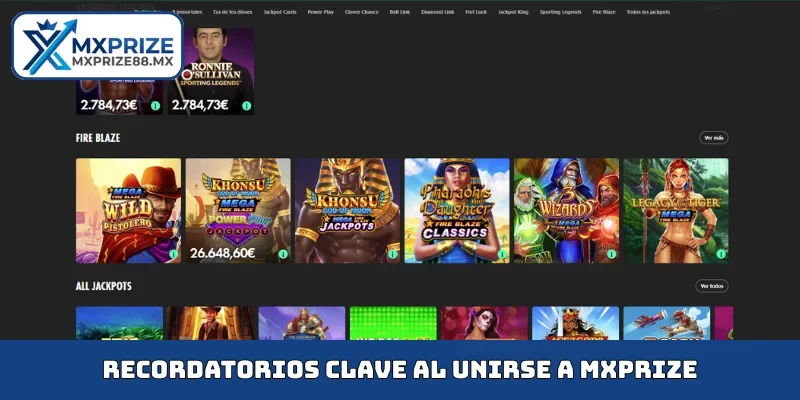 Recordatorios clave al unirse a MXPRIZE