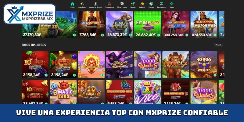 Vive una experiencia top con MXPRIZE confiable